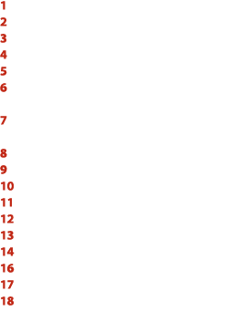 1 2 3 4 5 6 7 8 9 10 11 12 13 14 16 17 18 