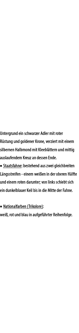 Untergrund ein schwarzer Adler mit roter R stung und goldener Krone, verziert mit einem silbernen Halbmond mit Kleebl...