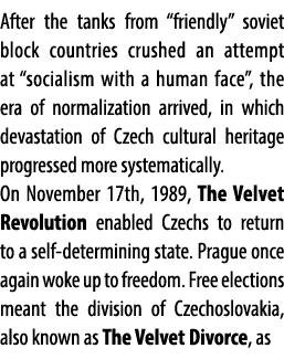 After the tanks from “friendly” soviet block countries crushed an attempt at “socialism with a human face”, the era o...