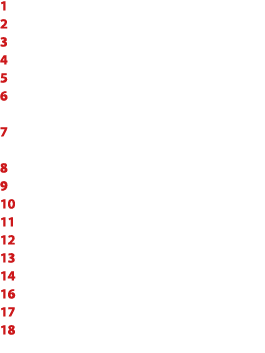 1 2 3 4 5 6 7 8 9 10 11 12 13 14 16 17 18 