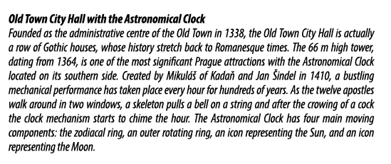 Old Town City Hall with the Astronomical Clock Founded as the administrative centre of the Old Town in 1338, the Old ...