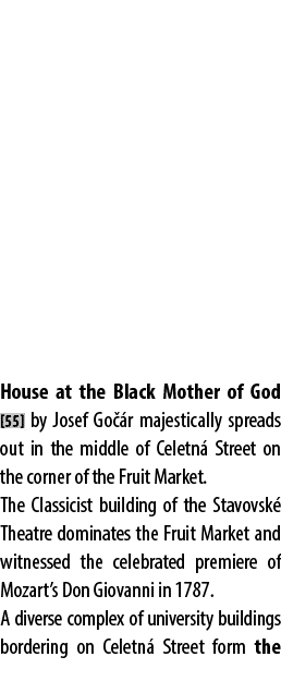 House at the Black Mother of God [55] by Josef Go r majestically spreads out in the middle of Celetn  Street on the ...