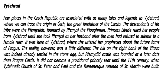 Vy ehrad Few places in the Czech Republic are associated with as many tales and legends as Vy ehrad, where we can tra...