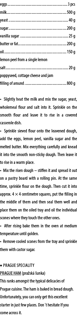 eggs 3 pcs milk 500 g yeast 40 g sugar 200 g vanilla sugar 25 g butter or fat 200 g oil 150 g lemon peel from a singl...