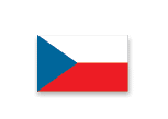 Vlajka esk  republiky s modr m kl nem na lev  stran  a dv ma vodorovn mi pruhy naho e b l m a dole  erven m.  Popis generovan  AI
