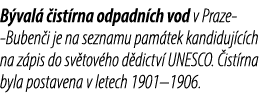 B val  ist rna odpadn ch vod v Praze Buben i je na seznamu pam tek kandiduj c ch na z pis do sv tov ho d dictv  UNES...