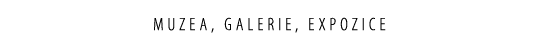 muzea, galerie, expozice