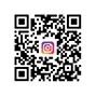 QR k d s logem Instagramu uprost ed na b l m pozad . Popis generovan  AI