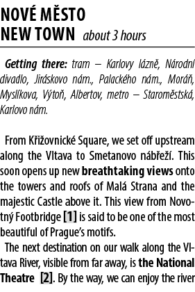 Nov M sto NEW TOWN about 3 hours Getting there: tram – Karlovy l zn , N rodn  divadlo, Jir skovo n m., Palack ho n m...
