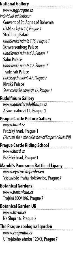 National Gallery www.ngprague.cz Individual exhibitions: Convent of St. Agnes of Bohemia U Milosrdn ch 17, Prague 1 S...