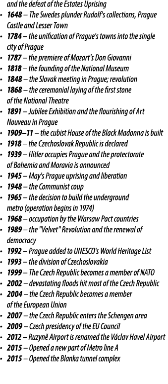  and the defeat of the Estates Uprising • 1648 – The Swedes plunder Rudolf's collections, Prague Castle and Lesser To...