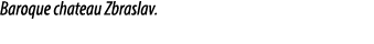 Baroque chateau Zbraslav.