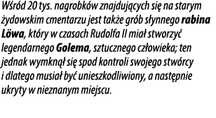 W r d 20 tys. nagrobk w znajduj cych si na starym  ydowskim cmentarzu jest tak e gr b s ynnego rabina L wa, kt ry w ...