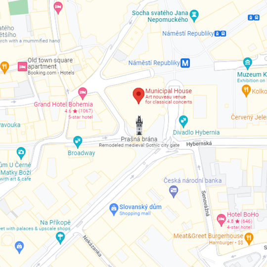 Municipal House brewery, Bildquelle: Google Maps